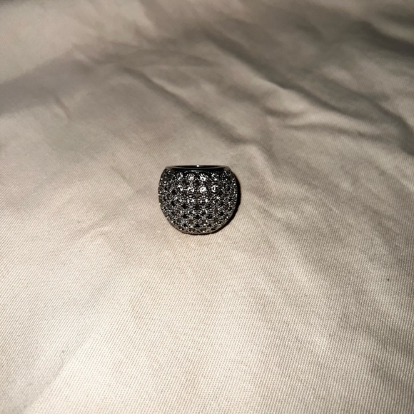 Ross Simon- 2.00 ct. t.w. Diamond Multi Row Ring in Sterling Silver. Size 9 - Picture 1 of 3